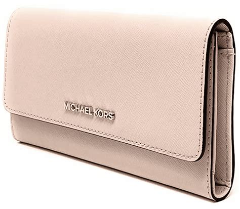 michael michael kors large studded trifold wallet|Michael Kors crossgrain leather wallet.